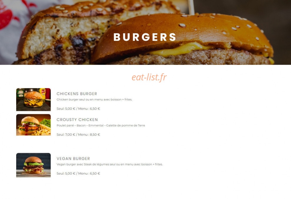 Taco Resto — carte page 4