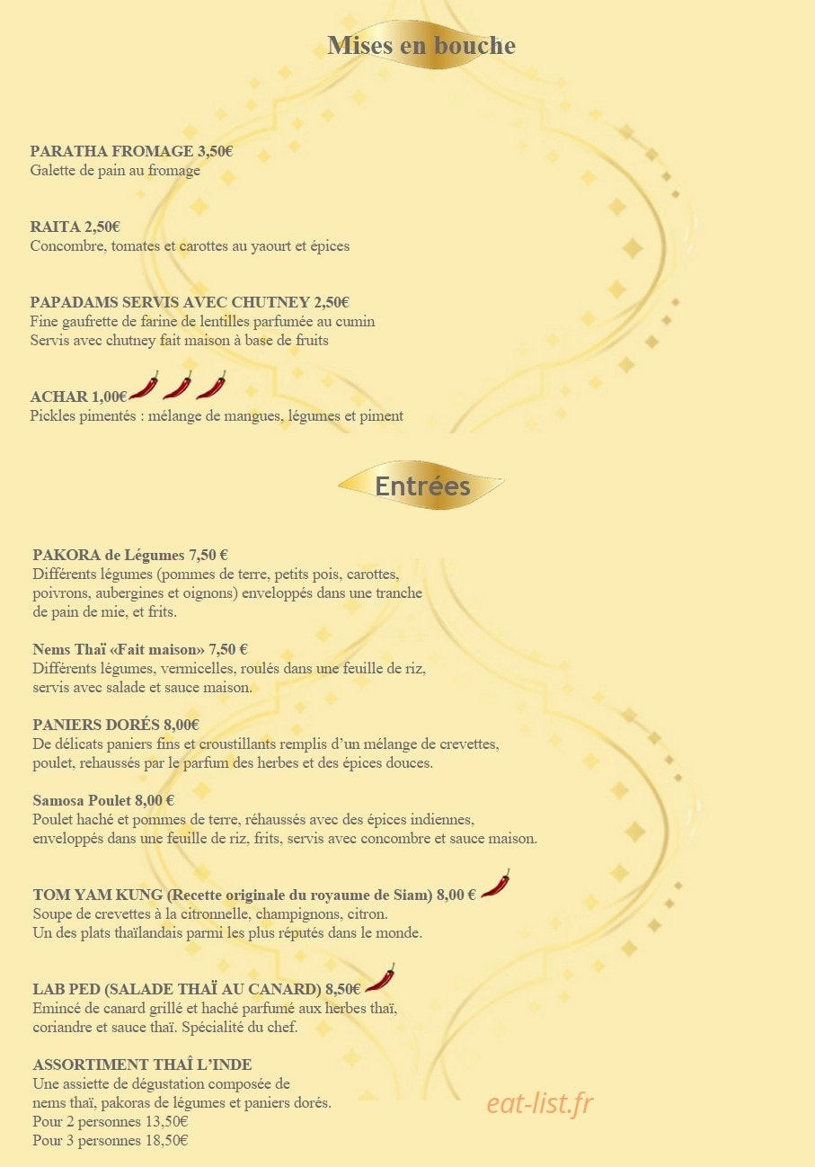 Thaï L'inde — carte page 1