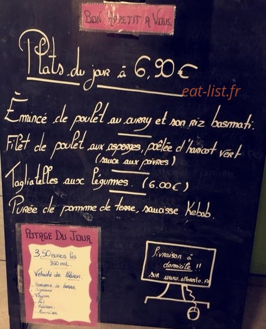 Vite & Frais — carte page 1