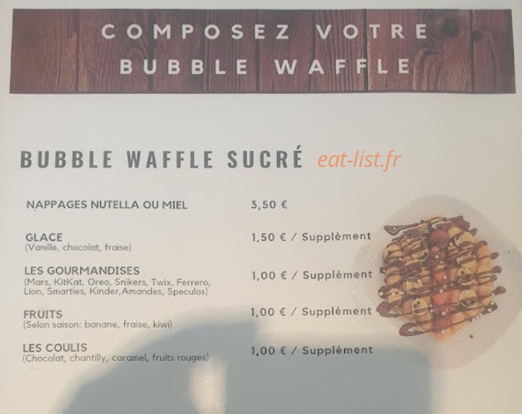 Waffle café — carte page 3