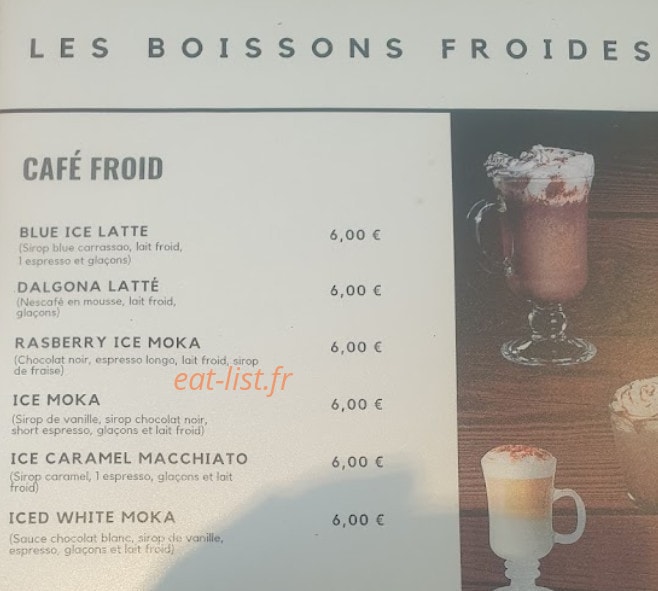 Waffle café — carte page 1