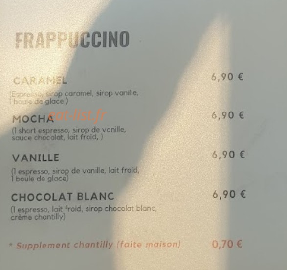 Waffle café — carte page 2