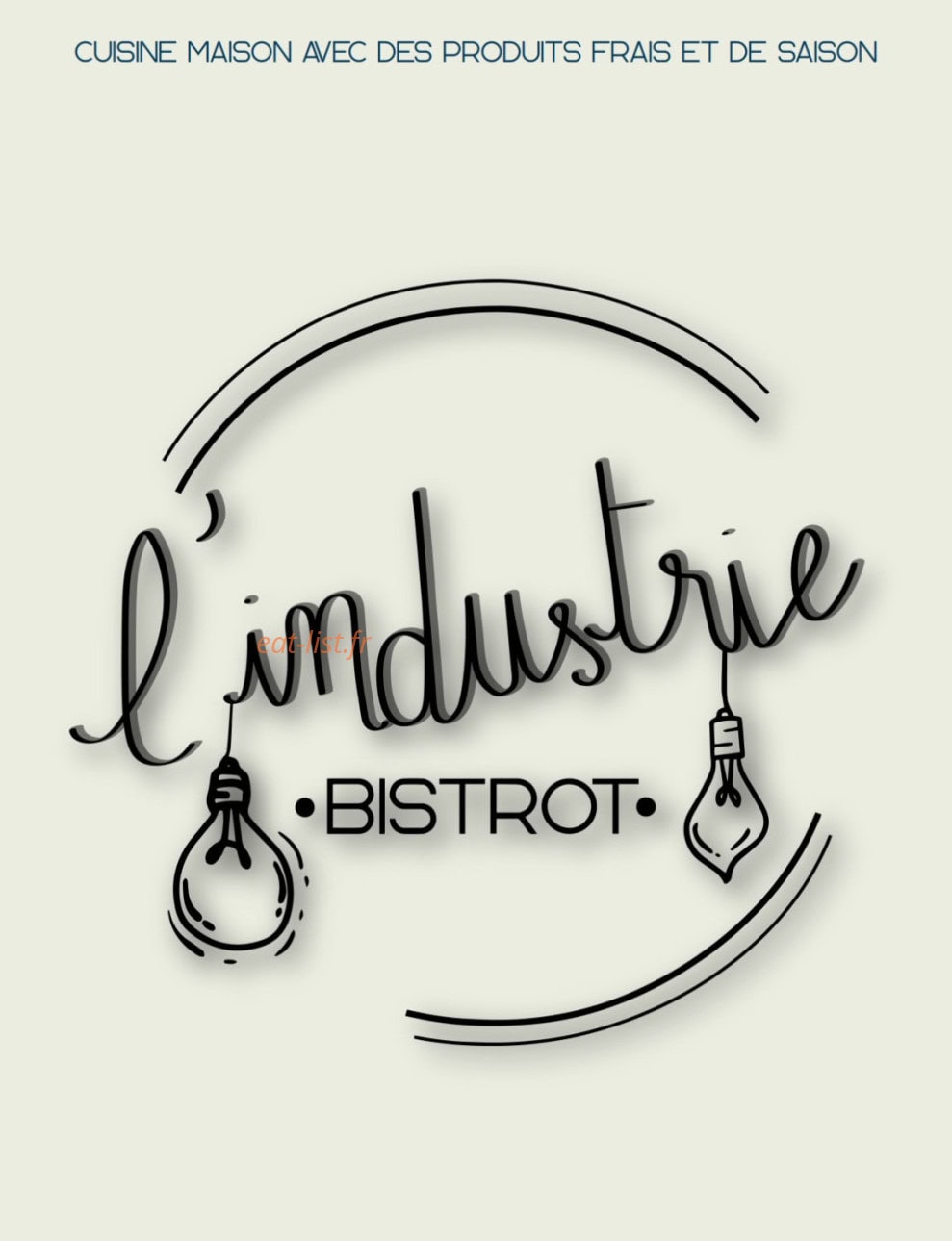 Le bistrot de l’industrie — carte page 1