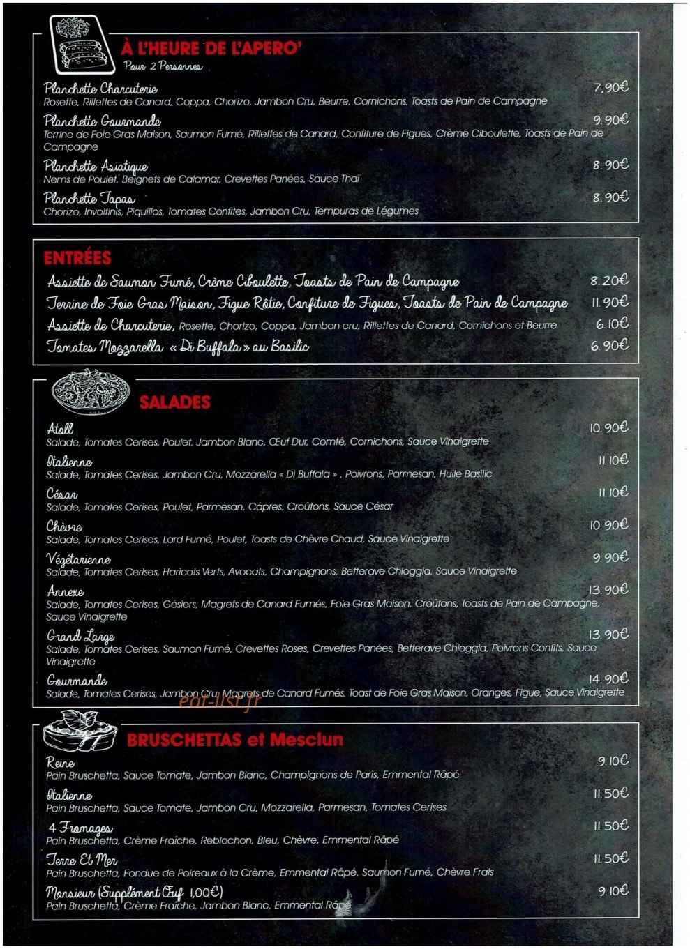 Atoll Café — carte page 5