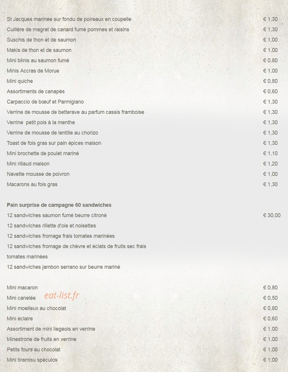 Au P'tit Chez Soi — carte page 6