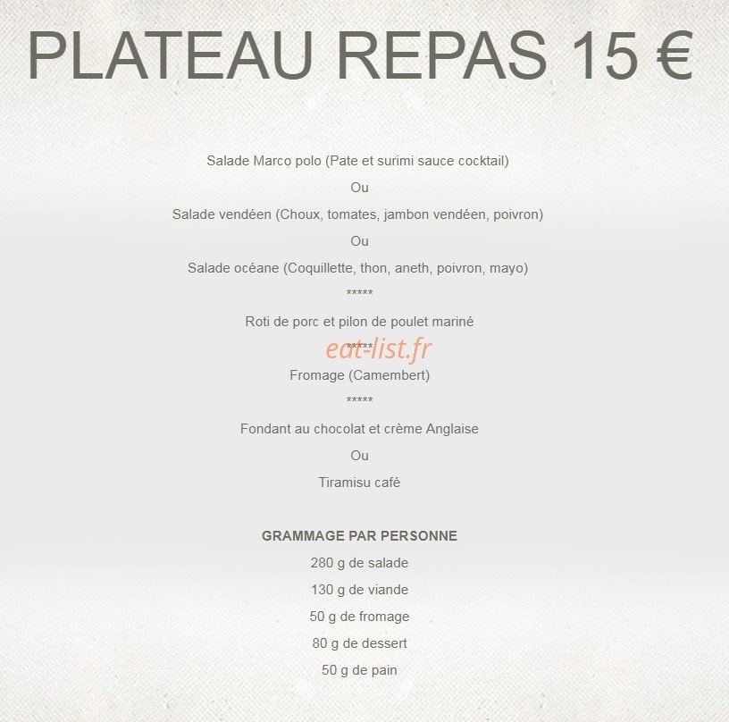 Au P'tit Chez Soi — carte page 4