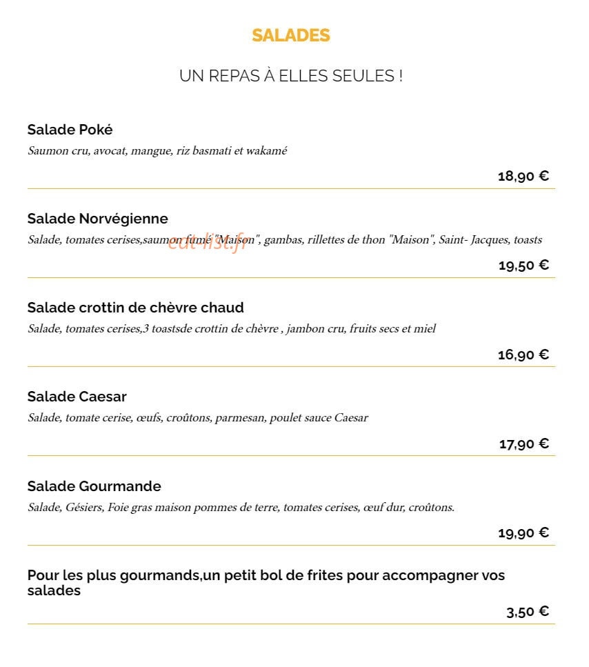 La Taverne — carte page 3