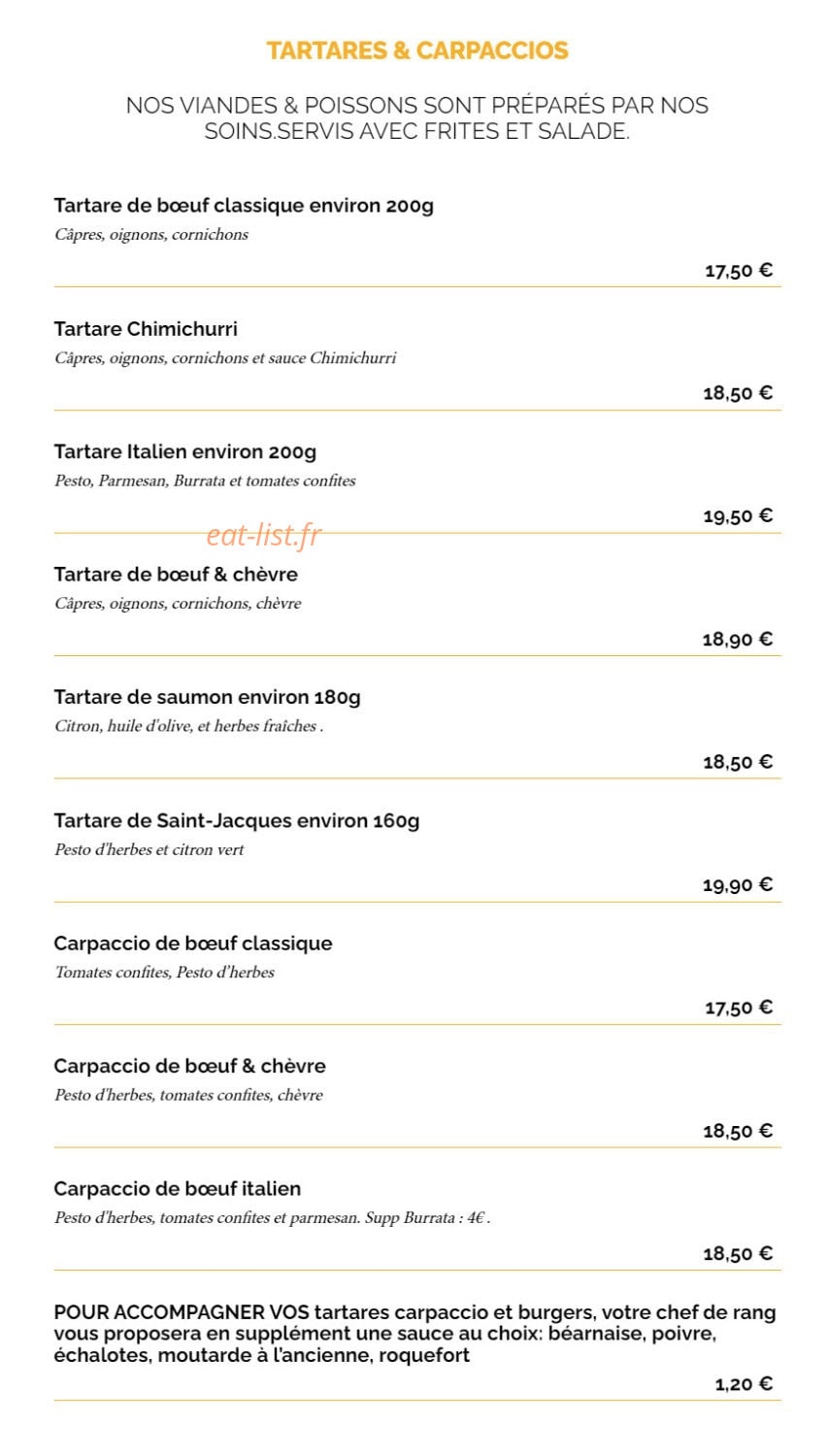 La Taverne — carte page 5