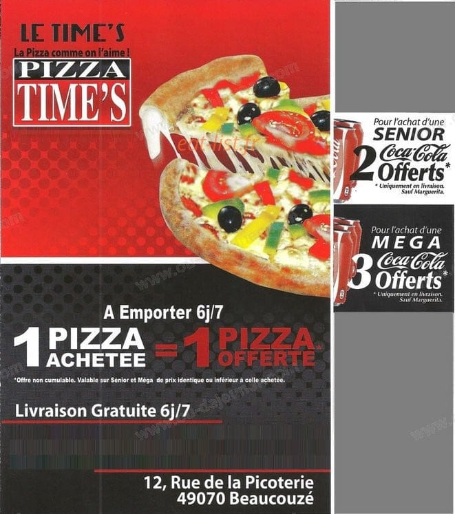 Le Time's — carte page 1