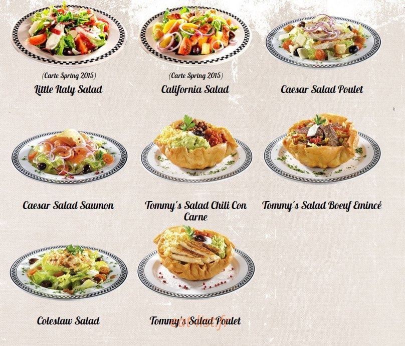 Tommy's Diner Café — carte page 4