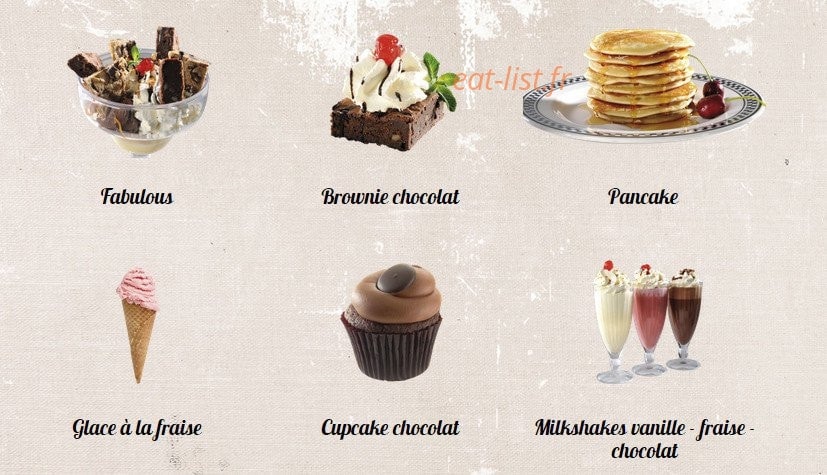 Tommy's Diner Café — carte page 14