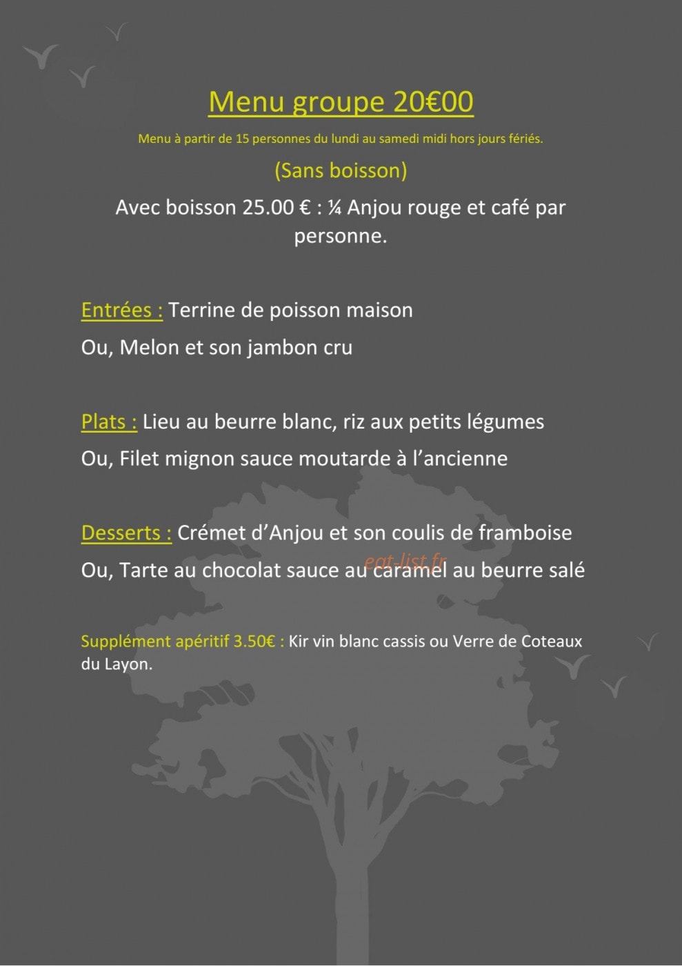 Auberge de Chanteclair — carte page 4