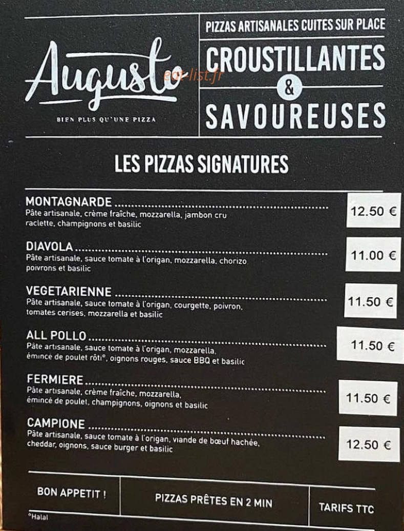 Le BH Café — carte page 2