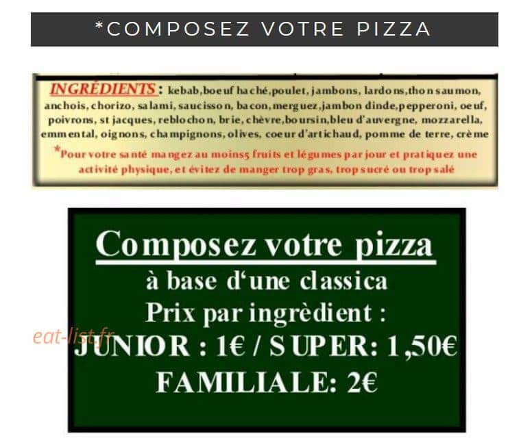 Pizzeria du Château — carte page 4