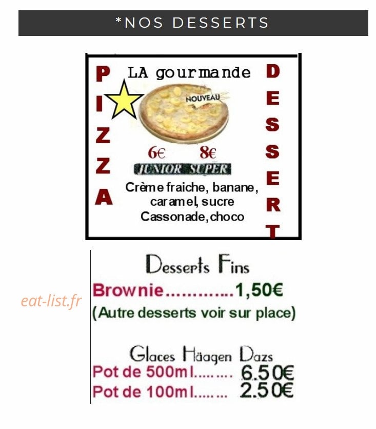 Pizzeria du Château — carte page 5