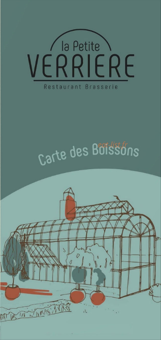 Carte et menu de La Petite Verrière à Verrières-en-Anjou — La carte des boissons