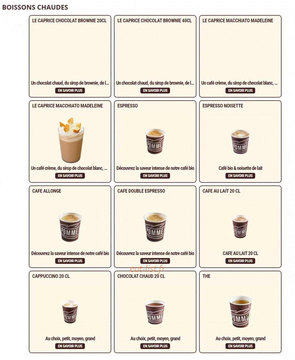 Pomme de Pain — carte page 8