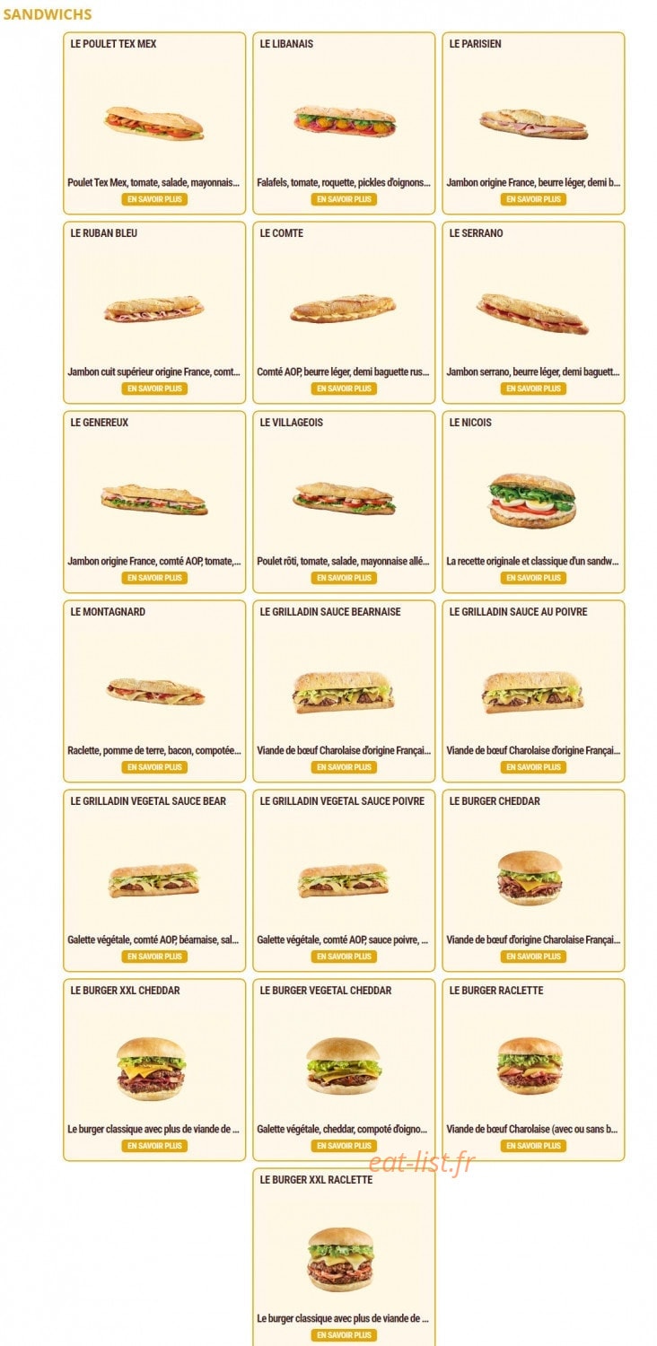 Pomme de Pain — carte page 2