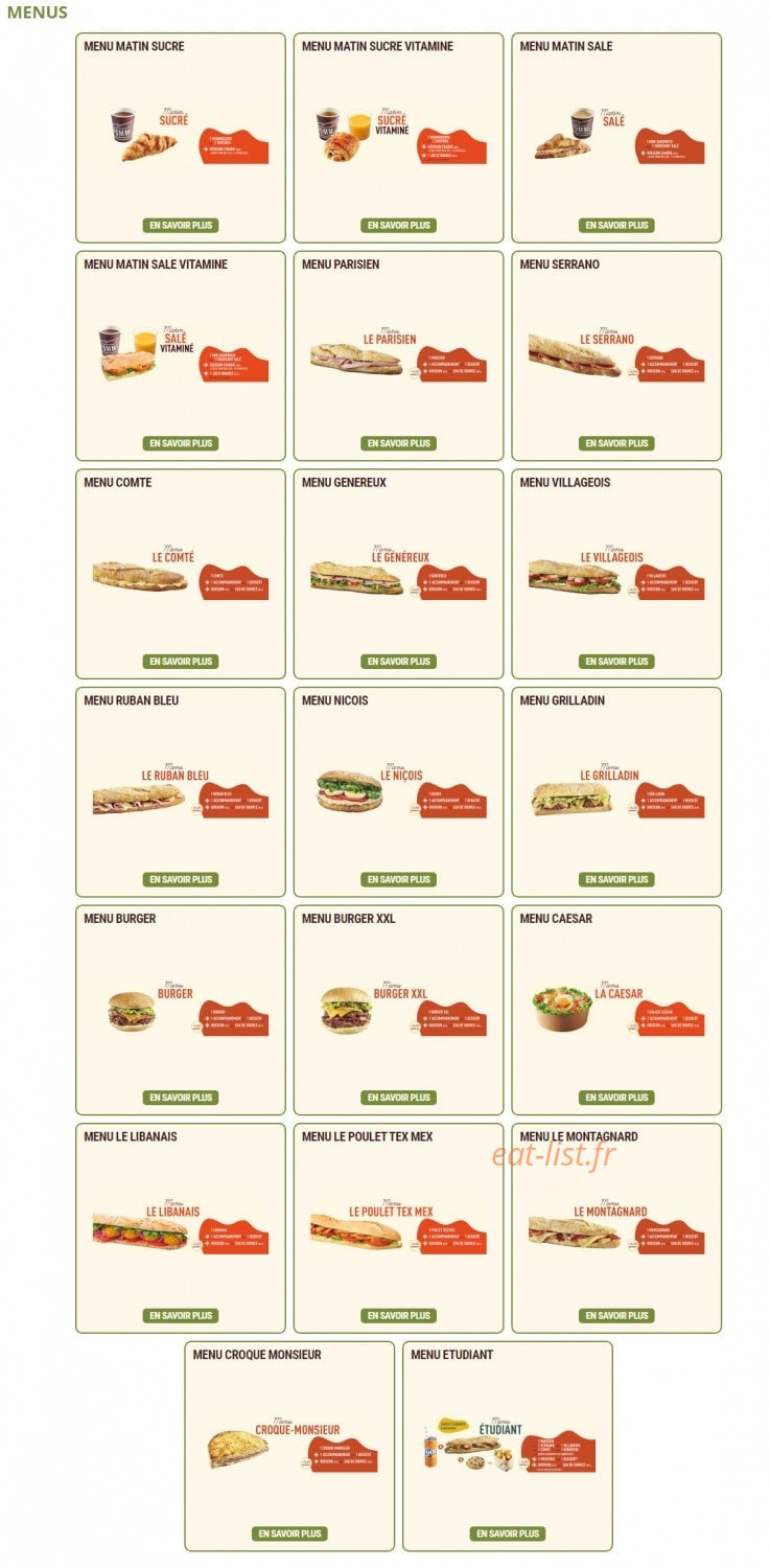 Pomme de Pain — carte page 6