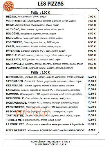 La Mammina — carte page 2