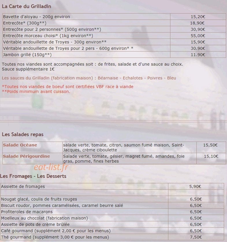 Le Bistrot 2 Pauline — carte page 5