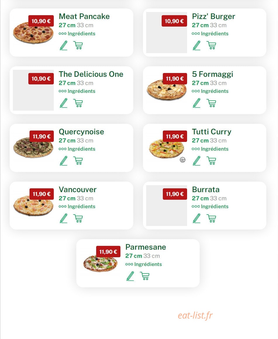 Tutti Pizza — carte page 4