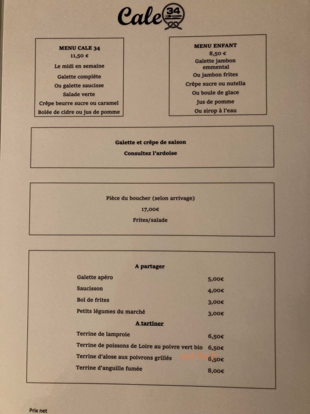 La Cale 34 — carte page 2