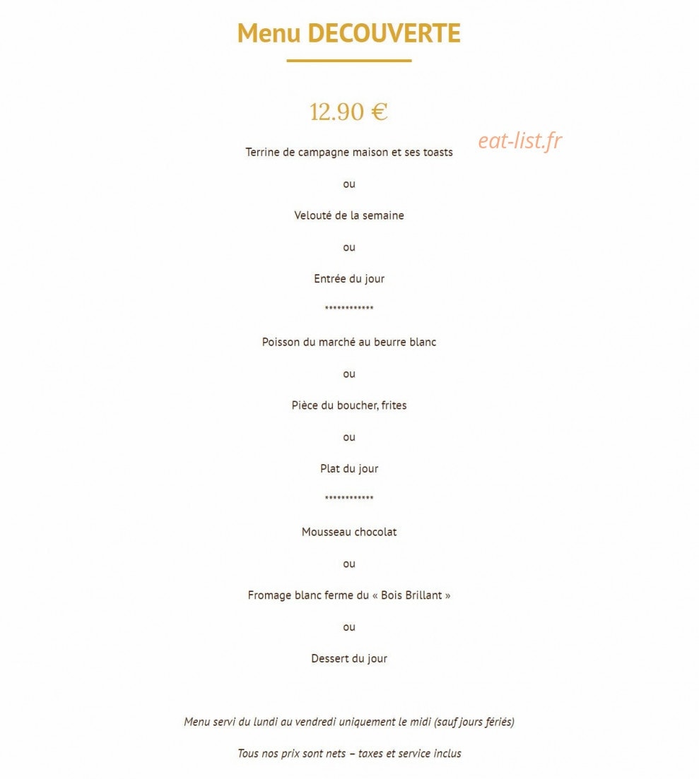 Le Lion d'Or — carte page 3