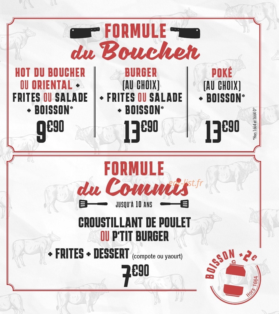 Le Kiosque du Boucher — carte page 4