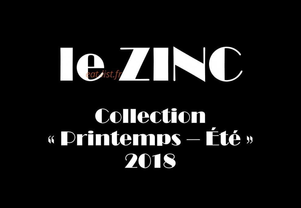 Le zinc — carte page 1
