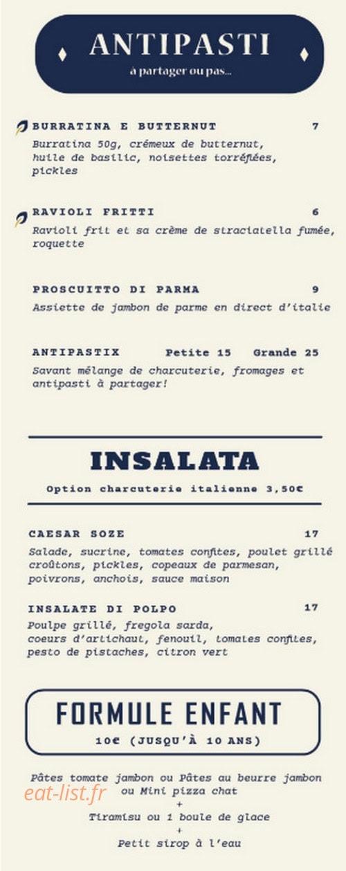 La Pala — carte page 1