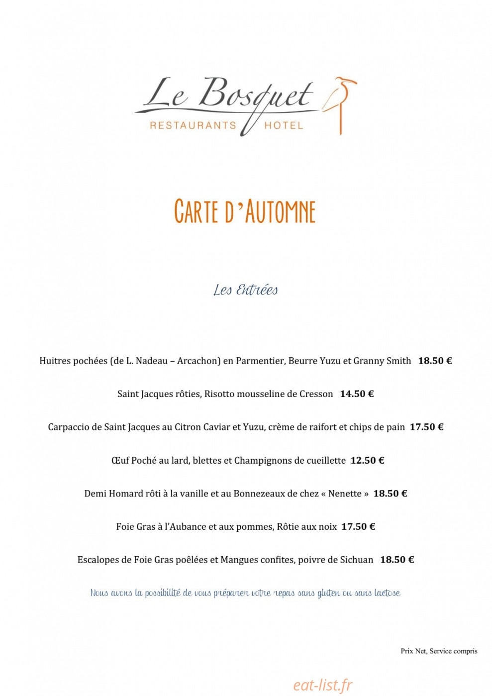 Le Bosquet — carte page 6