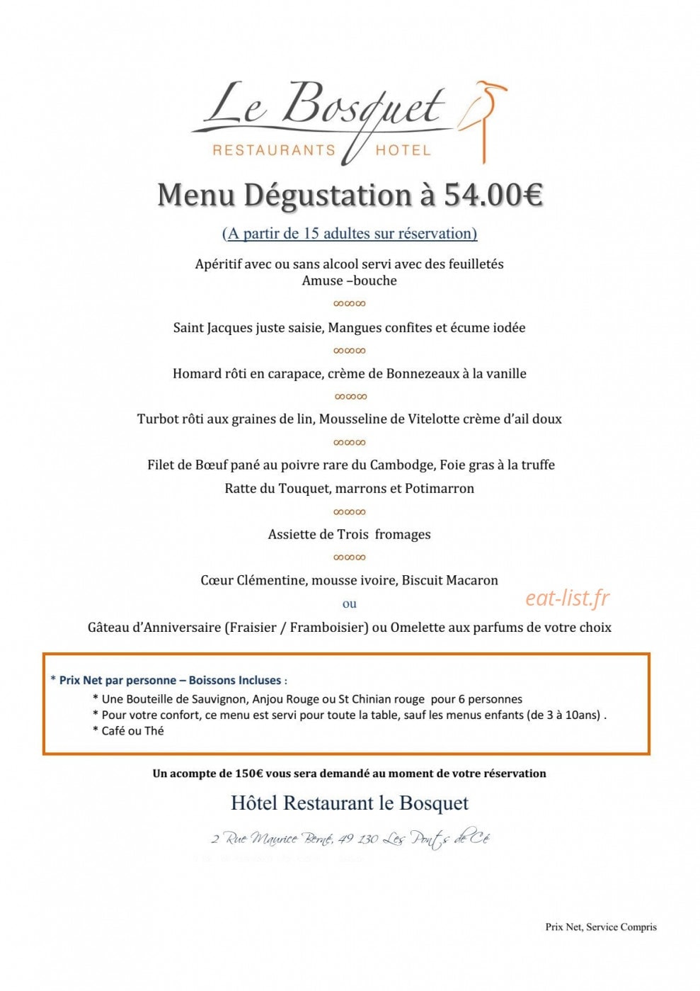 Le Bosquet — carte page 14
