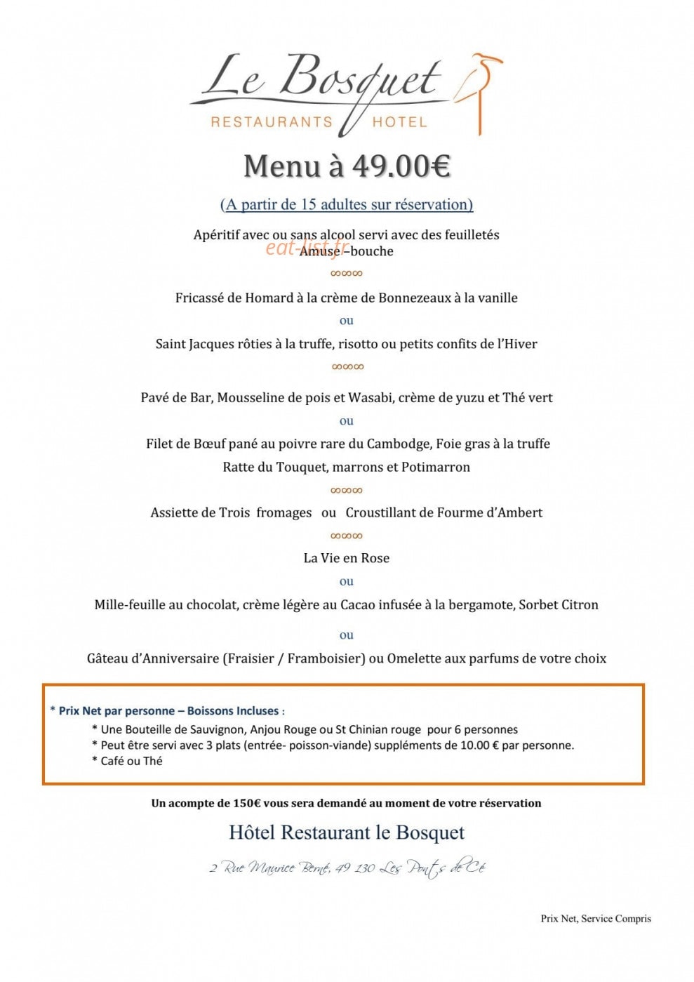 Le Bosquet — carte page 13