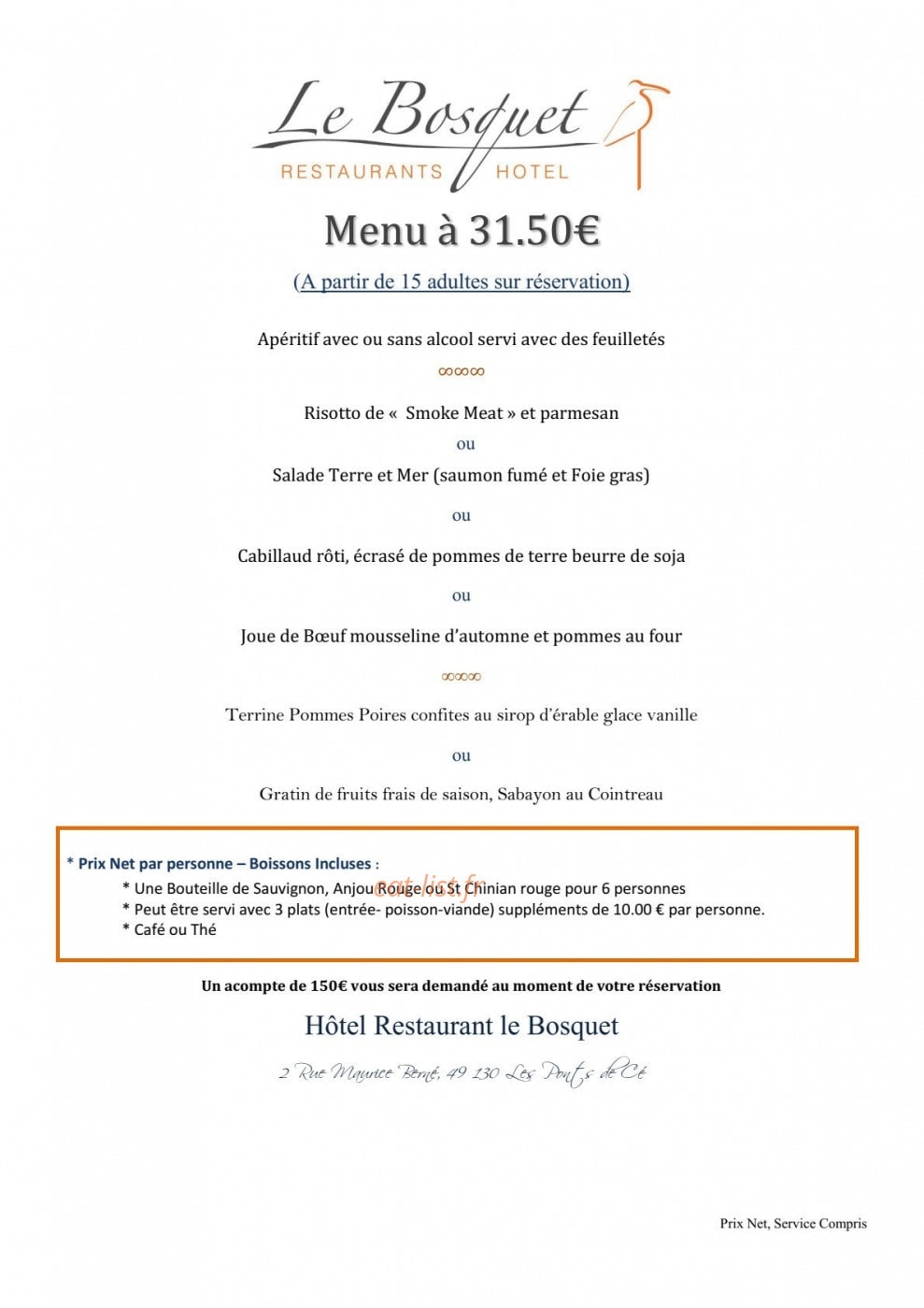 Le Bosquet — carte page 10
