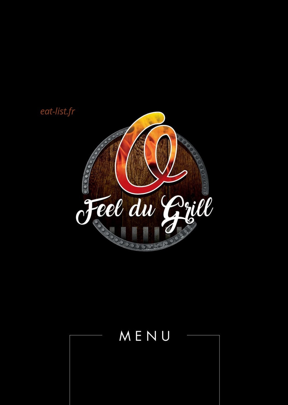 O'feel du grill — carte page 1