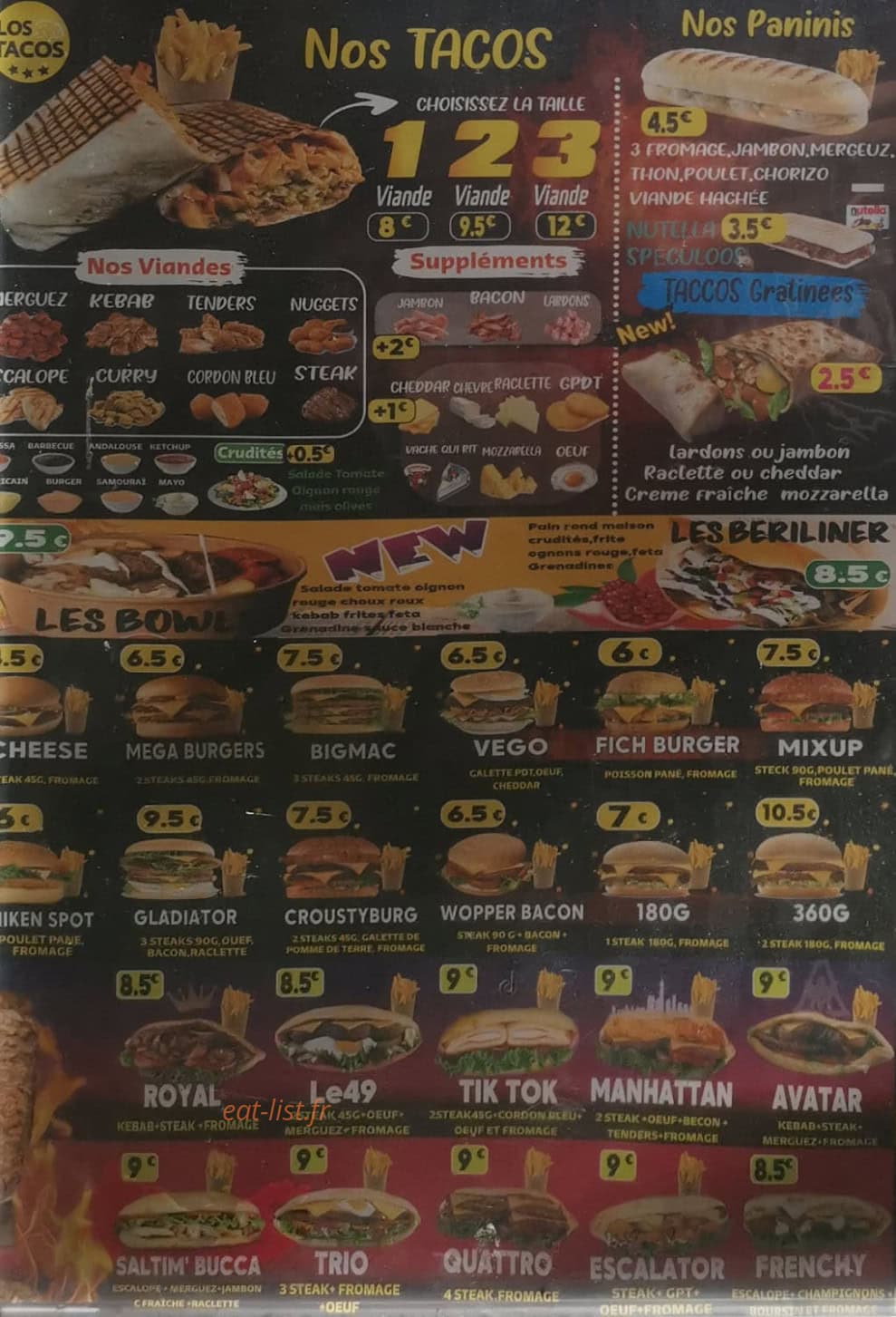Los Tacos — carte page 3