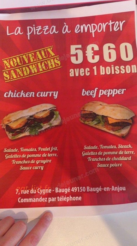 La Pizza à Emporter — carte page 5