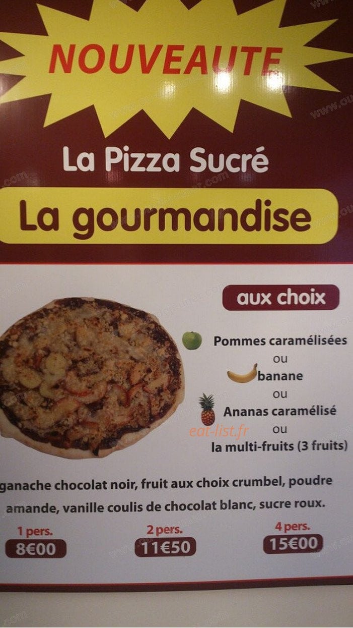 La Pizza à Emporter — carte page 4