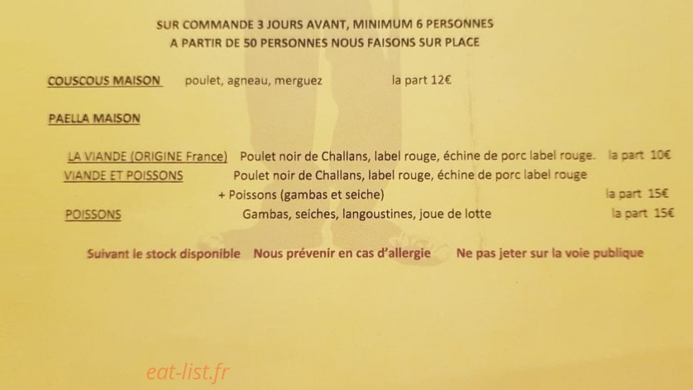 Le Chaplin — carte page 2