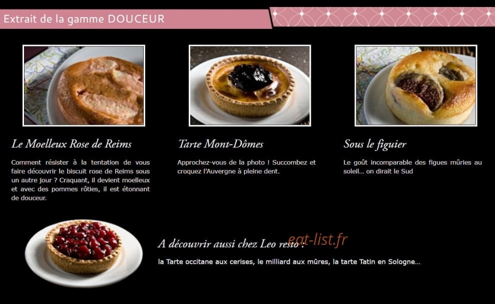 Leo Resto — carte page 4