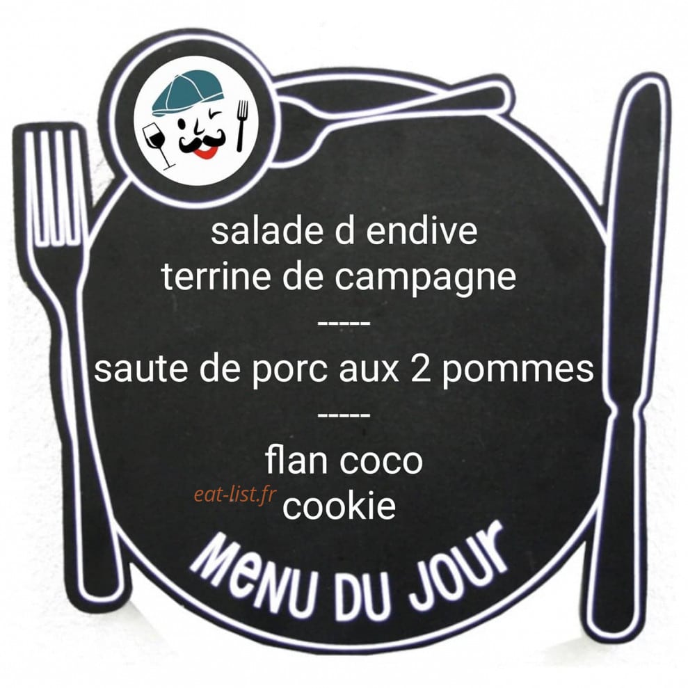 Carte et menu de Chez L'vie la joie à Saint Augustin des Bois — Menu du jour