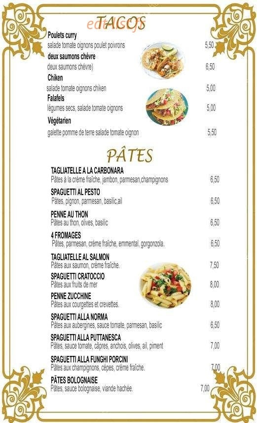 Pasta Pizza — carte page 5