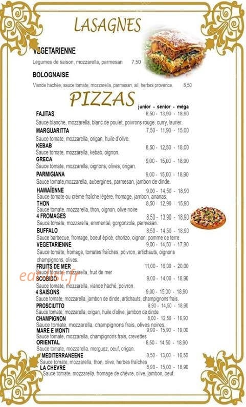 Pasta Pizza — carte page 2