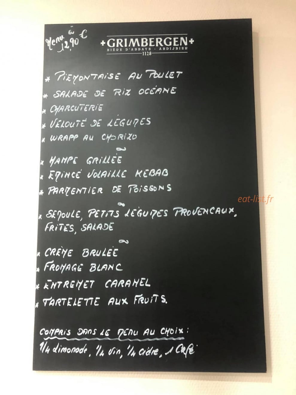 Le Patio — carte page 1