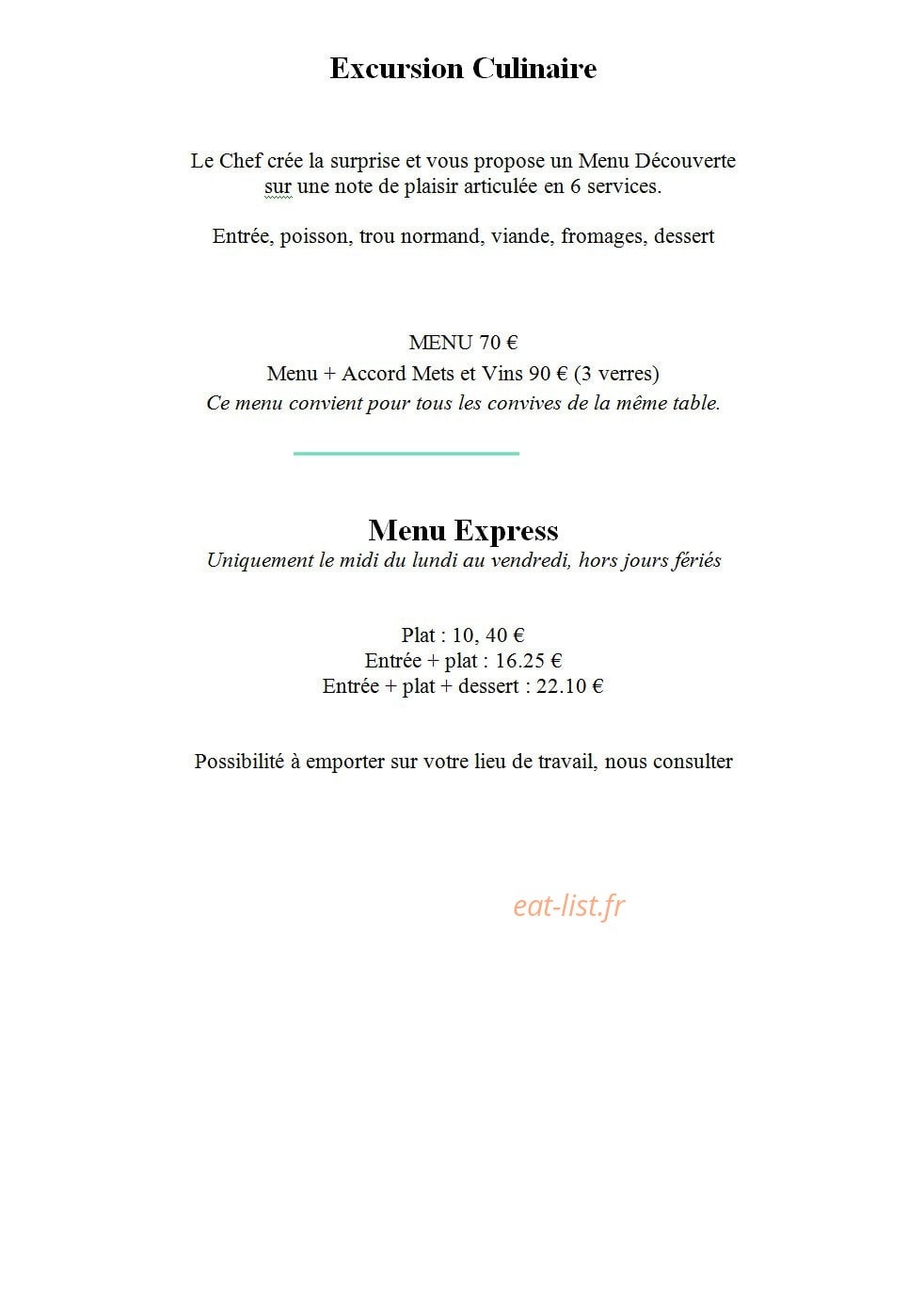 Le Pigeon Blanc — carte page 3