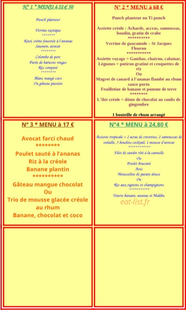 Antilles Festif — carte page 1