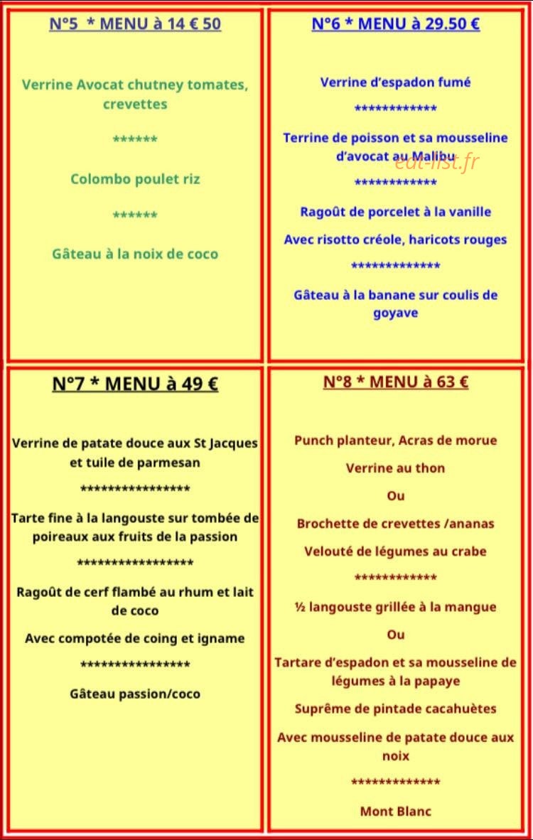 Antilles Festif — carte page 2