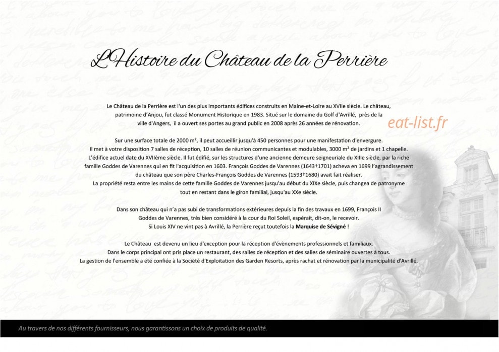 Château de la Perrière — carte page 1