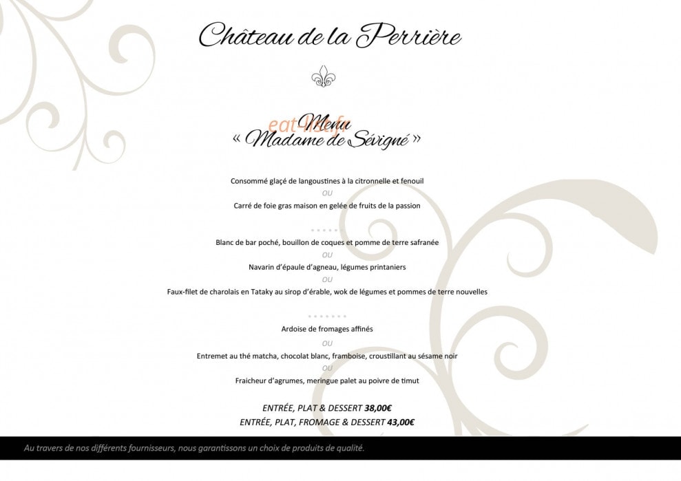 Château de la Perrière — carte page 3
